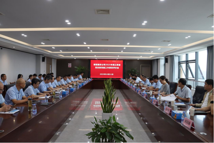 公司召開黨支部黨建工作質效評價會議